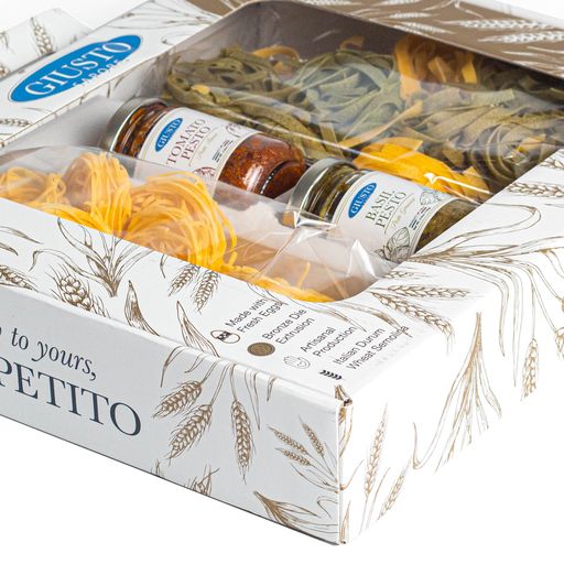 Italian Feast Gift Set - Egg Pasta & Pesto