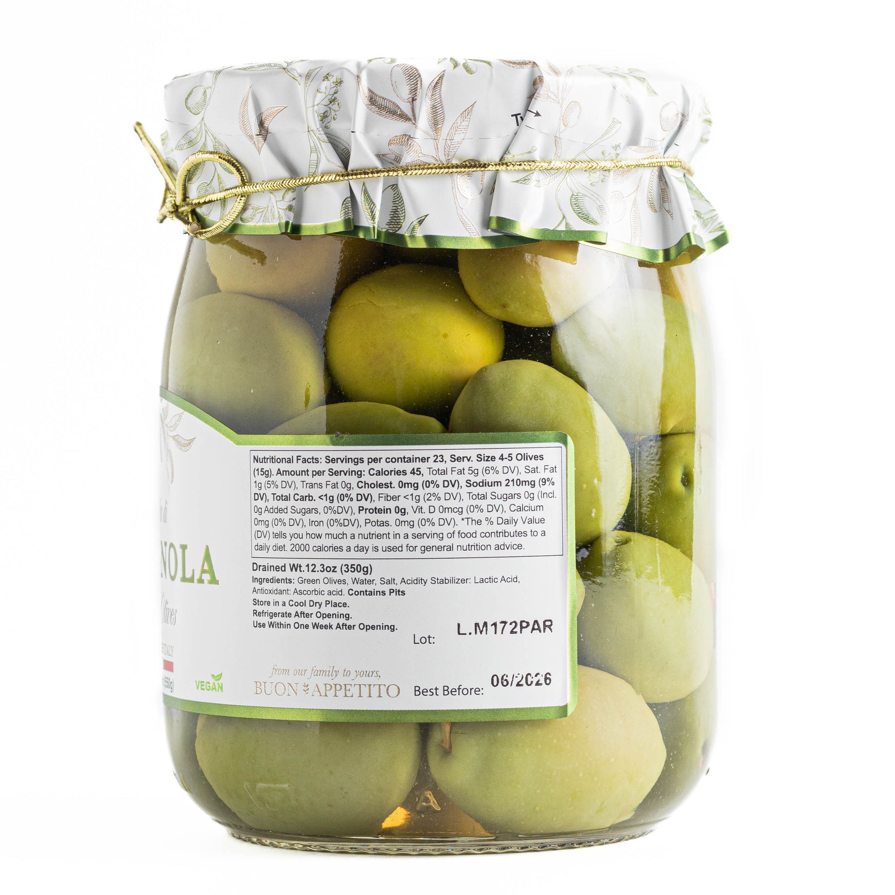 Bella di Cerignola Whole Olives – Giusto Sapore
